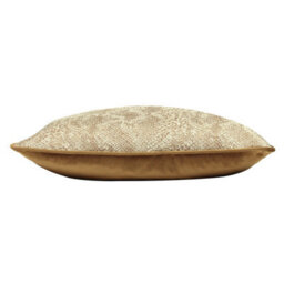 Kai Viper Metallic Snakeskin Square Feather Filled Cushion - thumbnail 3