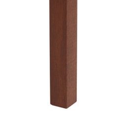 Beliani Set Of 2 Dining Chairs Ortley Wood Dark Brown/ Taupe - thumbnail 8