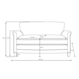 Xample Gallery Mr. Paddington Vintage Brown Leather 2 Seater Sofa With Foam Seat Cushion, Solid Wood Legs, Fully Assembled - thumbnail 2
