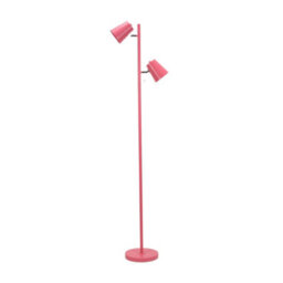 Valuelights Bibi Pink Metal 2 Way Standing Floor Lamp For Living Room Office Reading Light - thumbnail 2