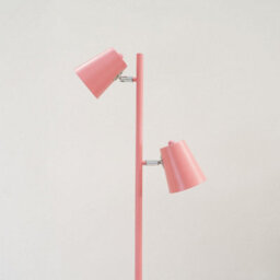 Valuelights Bibi Pink Metal 2 Way Standing Floor Lamp For Living Room Office Reading Light - thumbnail 3