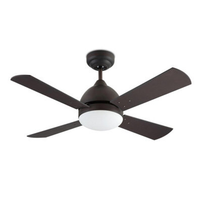 Luminosa Lighting Luminosa Borneo Ceiling Fan E27 Brown Wenge Beech Wood