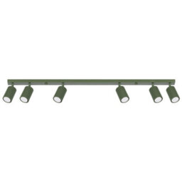 Sollux Lighting Karbon Aluminum Olive Green 6 Lights Minimalist Ceiling Light - thumbnail 1
