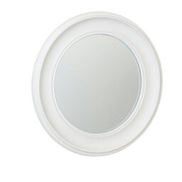 Melody Maison Round Vintage White Wall Mirror 60Cm X 60Cm - thumbnail 6