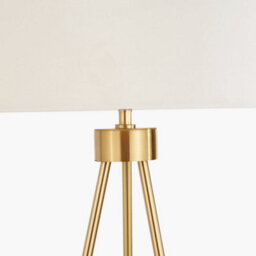 Pacific Lifestyle Living Room Floor Lamps Brass Metal Tripod - thumbnail 5