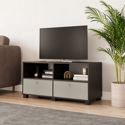 Urbn-Living Urbnliving - Black Tv Stand With 2 Drawers - image 1