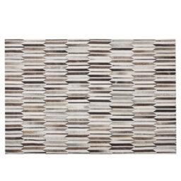 Beliani Rug Kulalar Beige 140 X 200 Cm Leather - thumbnail 4