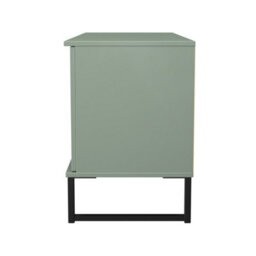 Beijing 1 Door 2 Shelf Tv Unit In Reed Green (Ready Assembled) - thumbnail 2