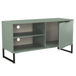 Beijing 1 Door 2 Shelf Tv Unit In Reed Green (Ready Assembled) - thumbnail 5
