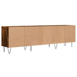 Berkfield Tv Cabinet Smoked Oak 150X30X44.5 Cm Engineered Wood - thumbnail 8