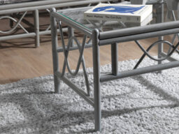 Desser Bali Grey Coffee Table With Glass Top - Natural Rattan - thumbnail 3