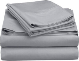 Ameha Plain 3-Piece Duvet Silver Quilt Cover Breathable Microfiber Reversible King Set With Pillowcase 230 X 220 Cm - thumbnail 6