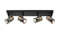 Lucide Upton Ceiling Spotlight - 4Xgu10 - Smoke Grey - thumbnail 1