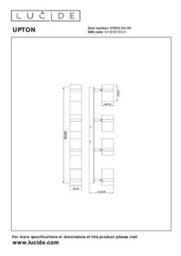 Lucide Upton Ceiling Spotlight - 4Xgu10 - Smoke Grey - thumbnail 2