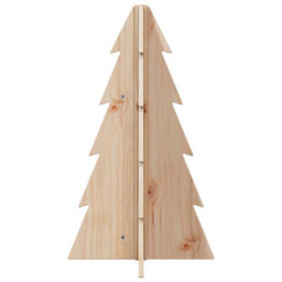 Berkfield Wooden Christmas Tree For Decoration 69.5 Cm Solid Wood Pine - thumbnail 3