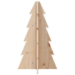 Berkfield Wooden Christmas Tree For Decoration 69.5 Cm Solid Wood Pine - thumbnail 4