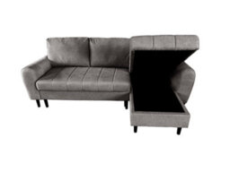 DS Living Sienna 3 Seater Left Hand Facing Storage Sofa Bed In Grey, Silver Or Beige - thumbnail 7