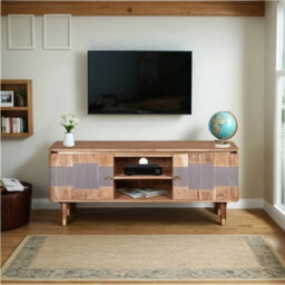 Buttercup Farm Wilton Tv Unit - Acacia Wood - L40 X W145 X H60 Cm - thumbnail 6