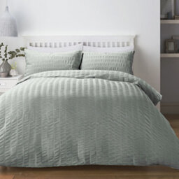 Serene Honley Seersucker Textured Duvet Cover Set - thumbnail 1