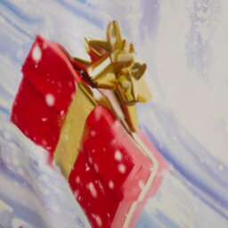 Fusion Santa & Snowy Christmas Print Multicoloured Duvet Cover Set - thumbnail 3