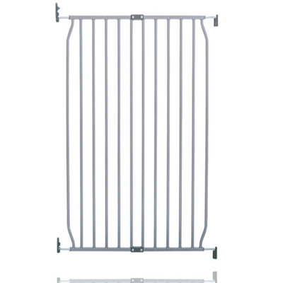 Safetots Extra Tall Eco Screw Fit Baby Gate, Grey, 70Cm - 80Cm, Extra Tall Gate 100Cm In Height,  Stair Gate For Baby - image 1