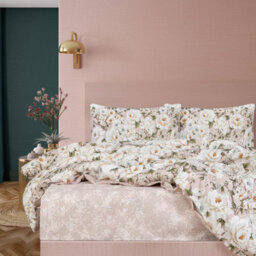 Smart Living Luxury Soft Reversible Elegant Blooms Complete Bedding Set - thumbnail 8