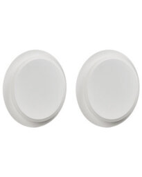 Beliani Set Of 2 Matte White Led Round Shade Wall Lamps, Adjustable Frosted Diffuser, Warm White, 22 X 5 X 29 Cm - thumbnail 2