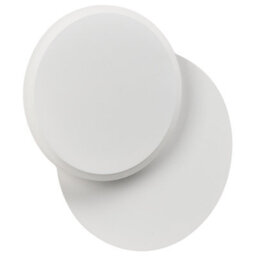 Beliani Set Of 2 Matte White Led Round Shade Wall Lamps, Adjustable Frosted Diffuser, Warm White, 22 X 5 X 29 Cm - thumbnail 6