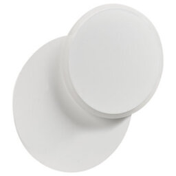 Beliani Set Of 2 Matte White Led Round Shade Wall Lamps, Adjustable Frosted Diffuser, Warm White, 22 X 5 X 29 Cm - thumbnail 5