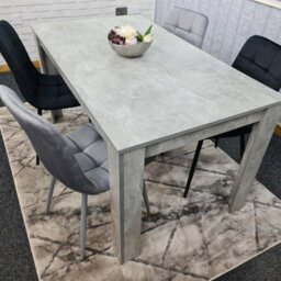 Kosy Koala Wooden Rectangle Dining Table Set With 4 Mix Velvet Chairs - Dining Room Furniture - thumbnail 2