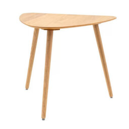 Xample Gallery Hatfield Natural Small Dining Table Seats 2 Light Brown Oak Veneer Rubberwood Compact Kitchen Dining Table - thumbnail 8