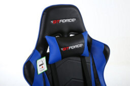 Gtforce Pro Fx Reclining Sports Racing Gaming Office Desk Pc Car Faux Leather Chair (Blue) - thumbnail 5