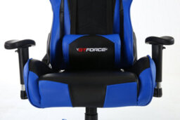 Gtforce Pro Fx Reclining Sports Racing Gaming Office Desk Pc Car Faux Leather Chair (Blue) - thumbnail 6