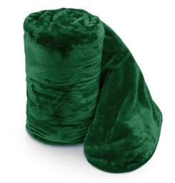Velosso Luxurious Ultra-Soft Plush Faux Mink Fur Throw Blanket - 200Cm X 240Cm, For Sofa, Bed - Emerald Green - thumbnail 1