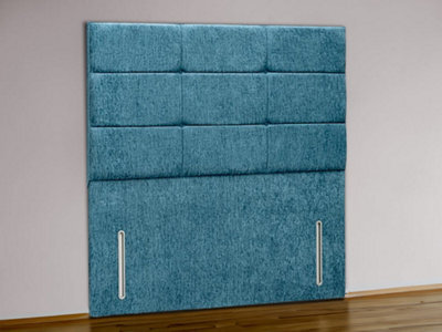 Ravenna Floor Standing Upholstered Headboard 6Ft Super King  - Wool Jade - image 1