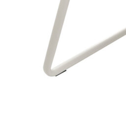 Wyld And Coco Luxenest Off-White Armless Armchair Set Of 2 With Iron Legs - Compact Modern Living Room Seating - thumbnail 9