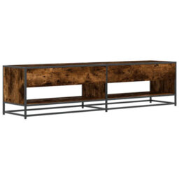 Berkfield Industrial Tv Cabinet Smoked Oak 180.5X40X46 Cm Engineered Wood - thumbnail 6