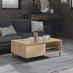 Berkfield Coffee Table Sonoma Oak 90X60X35 Cm Engineered Wood - thumbnail 1