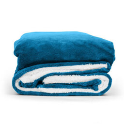 Ameha Sherpa Fleece Blanket Soft Thick Plush Warm & Reversible Throw Double Teal Size 150X200Cm - thumbnail 7