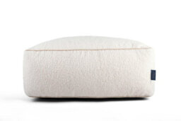 Littens Cream Teddy Boucle Rectangle Footstool Bean Bag Pouffe Ottoman Seat 65Cm X 45Cm X 25Cm - thumbnail 4