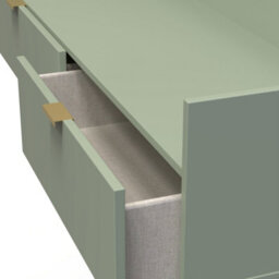 Fuji 2 Drawer Tv Unit In Reed Green (Ready Assembled) - thumbnail 5