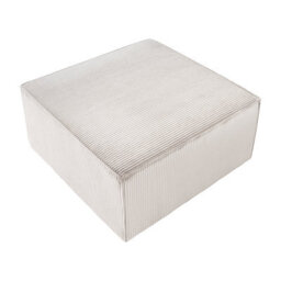Beliani  Ottoman Lemvig Corduroy Beige - thumbnail 6