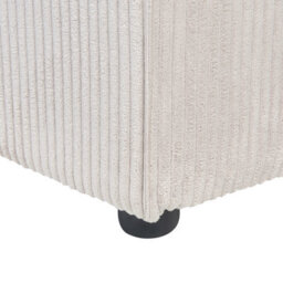 Beliani  Ottoman Lemvig Corduroy Beige - thumbnail 8