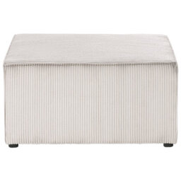 Beliani  Ottoman Lemvig Corduroy Beige - thumbnail 5