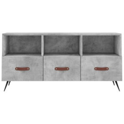 Berkfield Sturdy Tv Cabinet Concrete Grey 102X36X50 Cm Engineered Wood - thumbnail 5