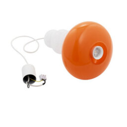 Luminosa Lighting Luminosa Diego Globe Pendant Ceiling Light Juicy Orange Gloss Gu10 - thumbnail 7