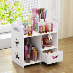 Makeup Organizer Storage Rack Skincare Cosmetic Shelf Unit For Vanity Countertop - thumbnail 4