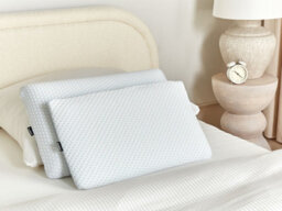 Beliani Bed Pillow Muir Low Memory Foam 55 X 35 Cm White - thumbnail 2