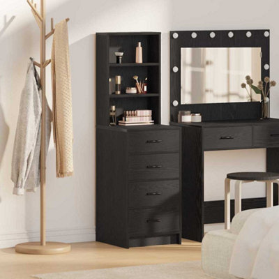 Walplus Highboard Black Oak 40 X 41 X 135 Cm Engineered Wood - image 1