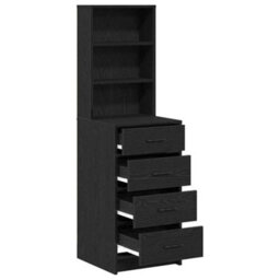 Walplus Highboard Black Oak 40 X 41 X 135 Cm Engineered Wood - thumbnail 5
